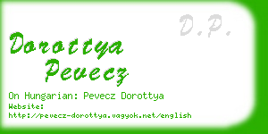 dorottya pevecz business card
